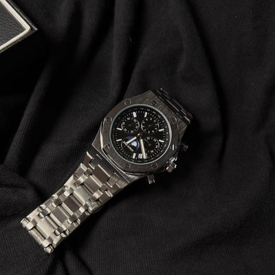 Audemars Piguet Royal Oak Chronograph For Him - Stainless Steel with Black "Panda" Dial