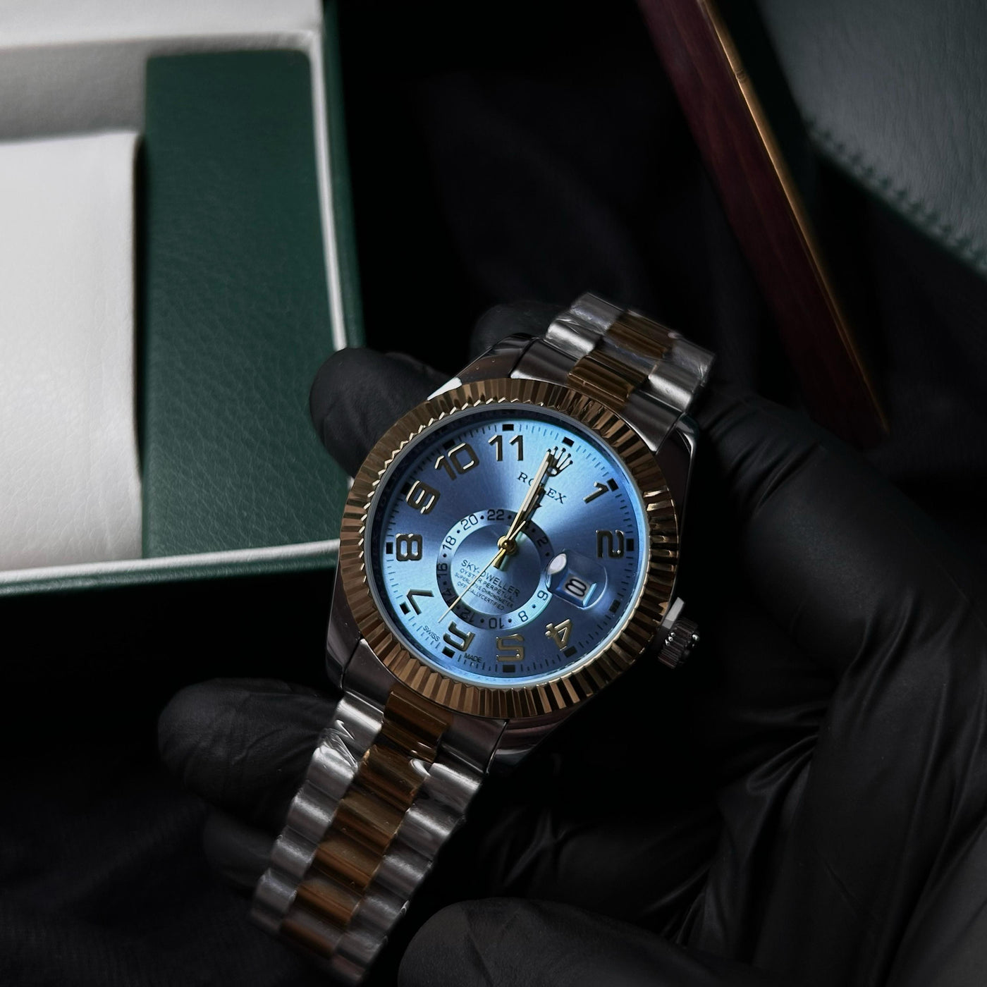 Rolex Sky Dweller For Him - Two-Tone with Blue Dial