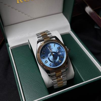 Rolex Sky Dweller For Him - Two-Tone with Blue Dial