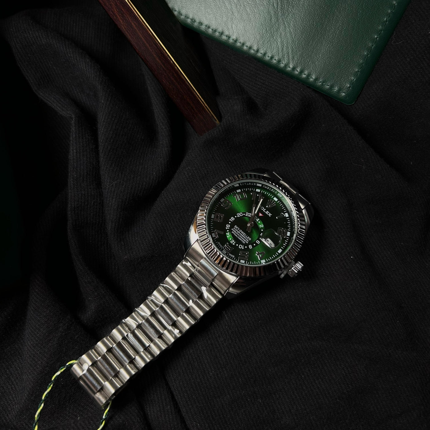 Rolex Sky Dweller For Him - Stainless Steel With Green Dial