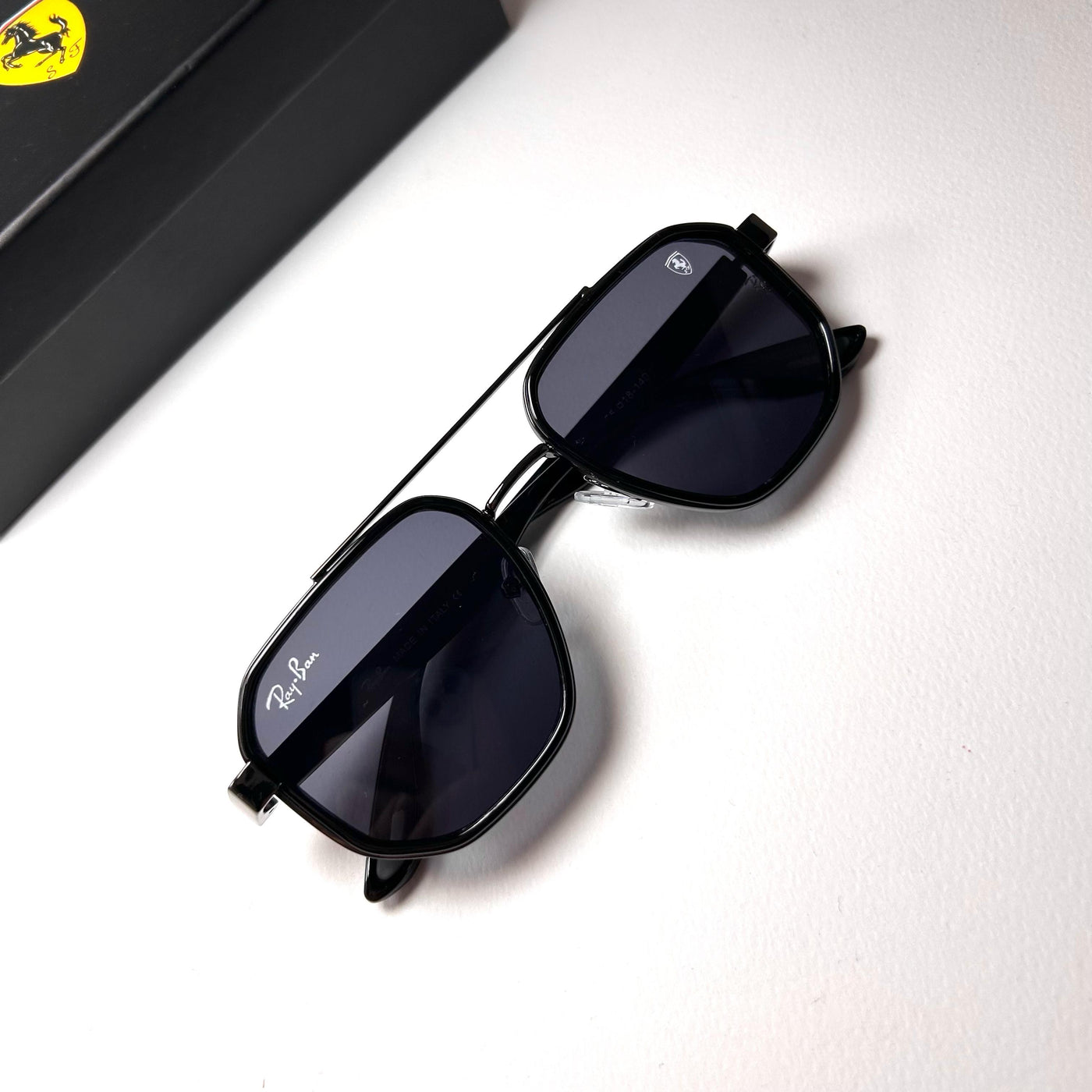 Ray Ban Geometric Double Bridge Scuderia Ferrari - Black