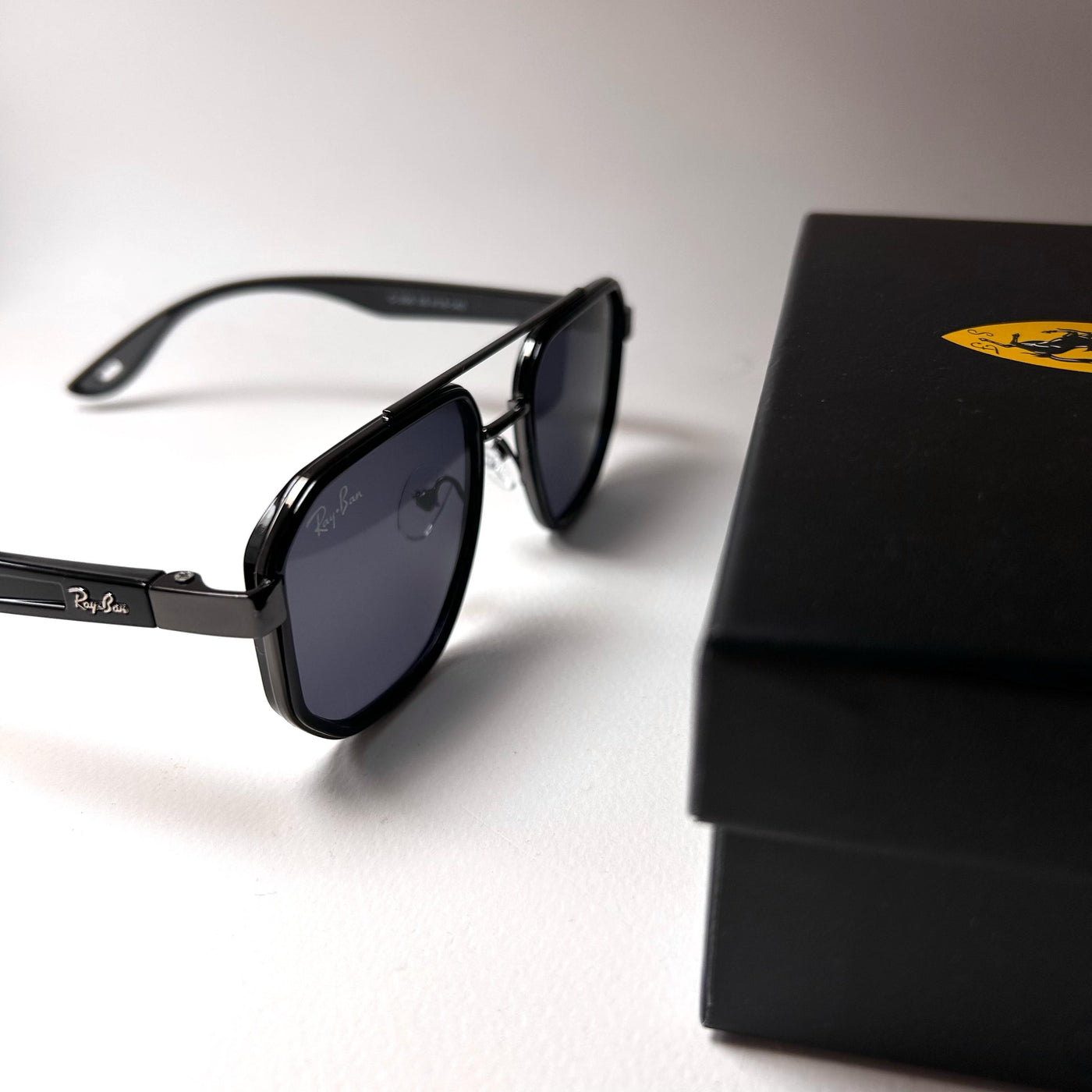 Ray Ban Geometric Double Bridge Scuderia Ferrari - Black