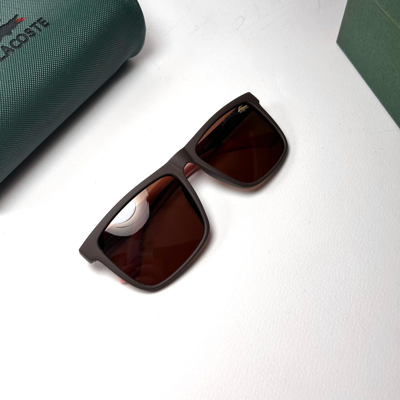 Lacoste Rectangular ZJ3372 Polarized - Brown Burgundy