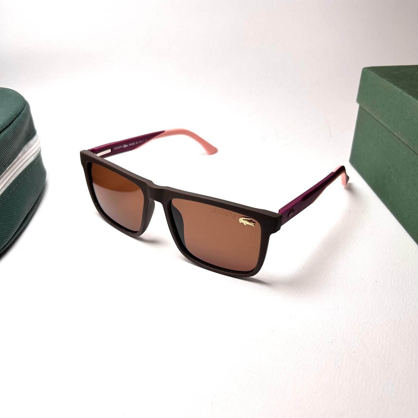 Lacoste Rectangular ZJ3372 Polarized - Brown Burgundy