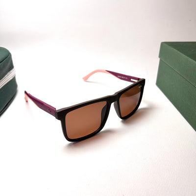 Lacoste Rectangular ZJ3372 Polarized - Brown Burgundy