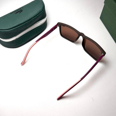 Lacoste Rectangular ZJ3372 Polarized - Brown Burgundy