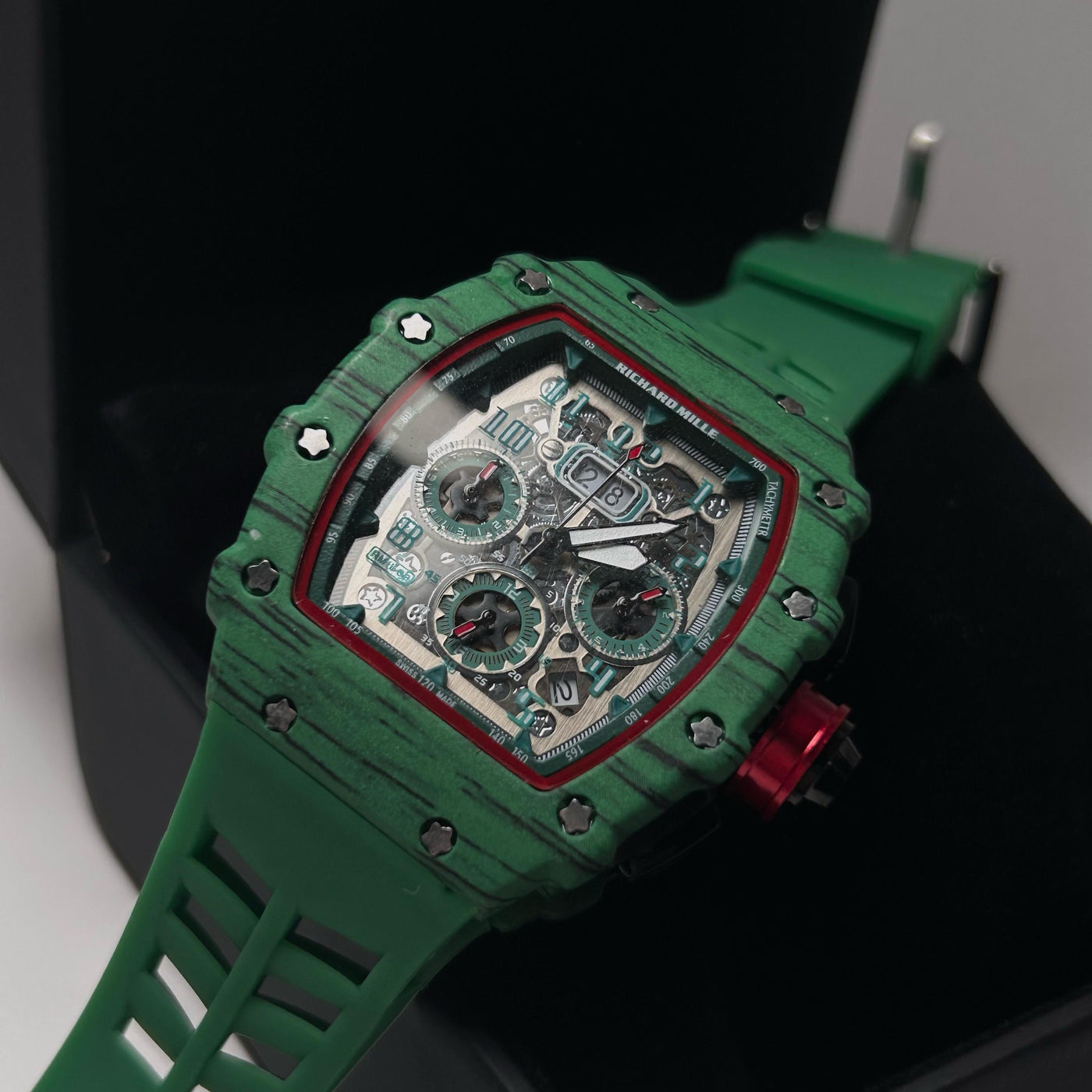 Richard Mille Racing Homage for Him – Green Skeleton Dial