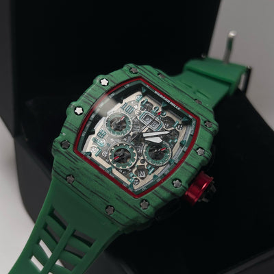 Richard Mille Racing Homage for Him – Green Skeleton Dial