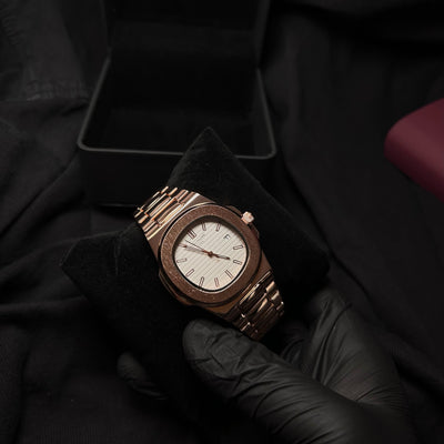 Patek Philippe Nautilus Homage for Him – Rose Gold with White Dial
