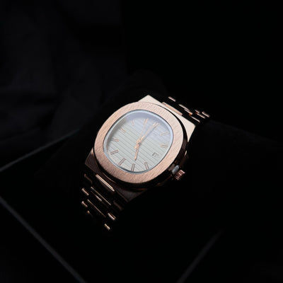Patek Philippe Nautilus Homage for Him – Rose Gold with White Dial
