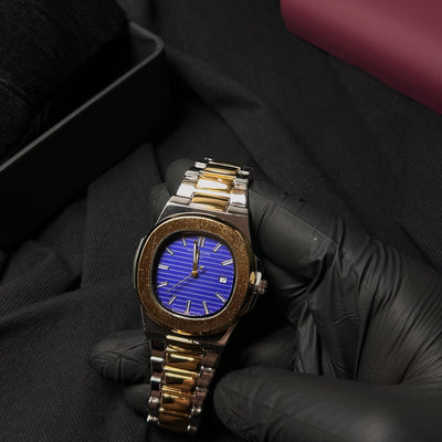 Patek Philippe Nautilus Homage for Him – Two-Tone Gold with Blue Dial