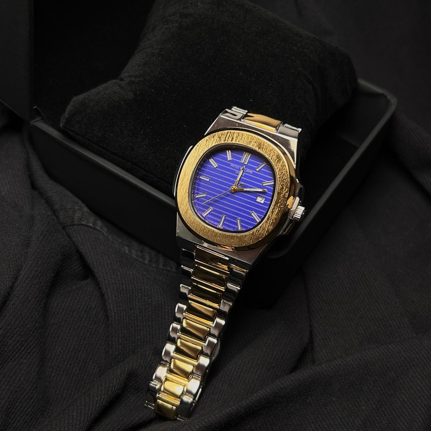 Patek Philippe Nautilus Homage for Him – Two-Tone Gold with Blue Dial