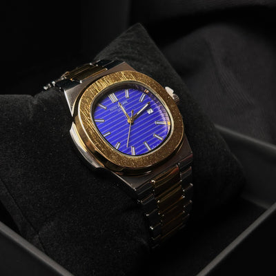 Patek Philippe Nautilus Homage for Him – Two-Tone Gold with Blue Dial