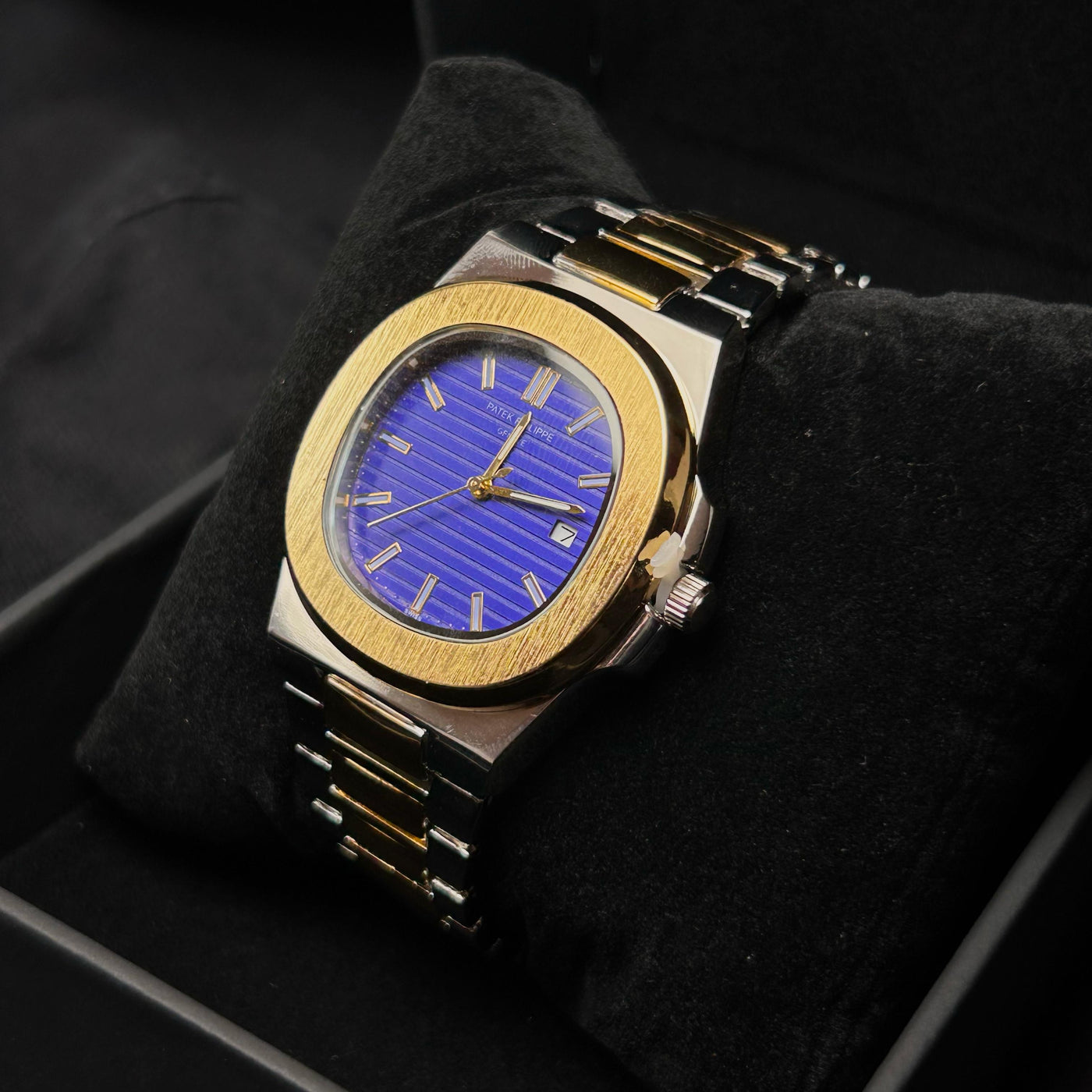 Patek Philippe Nautilus Homage for Him – Two-Tone Gold with Blue Dial