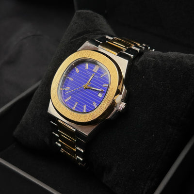 Patek Philippe Nautilus Homage for Him – Two-Tone Gold with Blue Dial