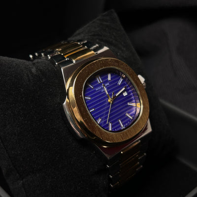Patek Philippe Nautilus Homage for Him – Two-Tone Gold with Blue Dial