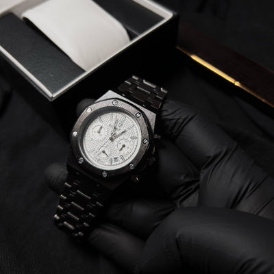 Audemars Piguet Chronograph for Him – Black With White Dial