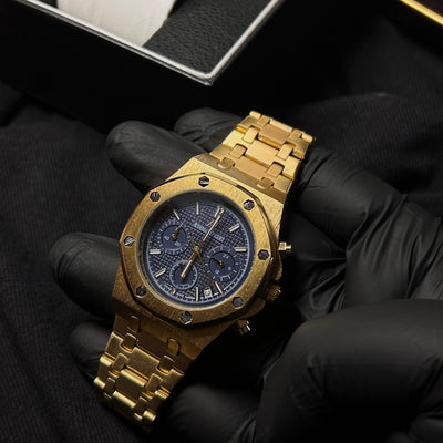 Audemars Piguet Chronograph for Him – Gold & Blue Dial