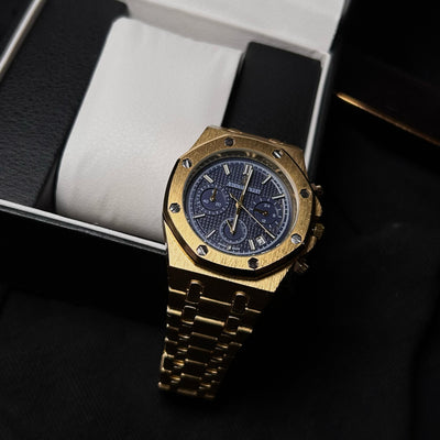 Audemars Piguet Chronograph for Him – Gold & Blue Dial