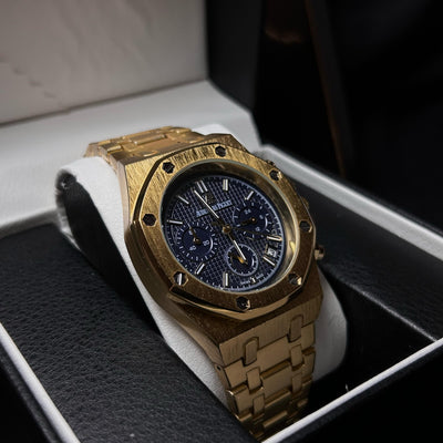 Audemars Piguet Chronograph for Him – Gold & Blue Dial