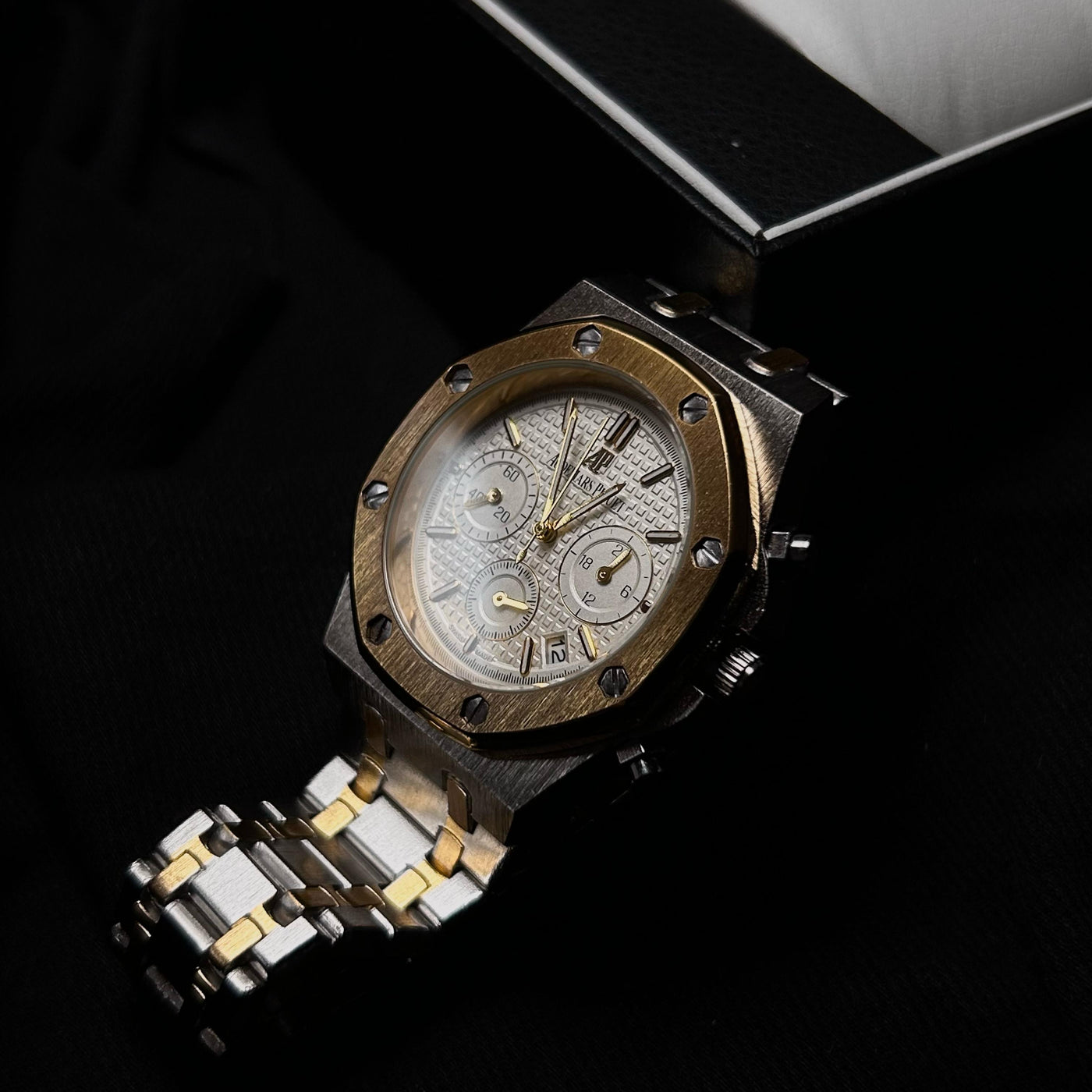 Audemars Piguet Chronograph for Him – Two Tone With White Dial