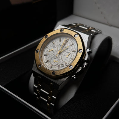 Audemars Piguet Chronograph for Him – Two Tone With White Dial