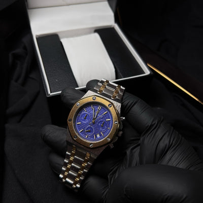 Audemars Piguet Chronograph for Him – Two Tone With Blue Dial