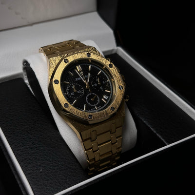 Audemars Piguet Chronograph for Him – Gold With Black Dial