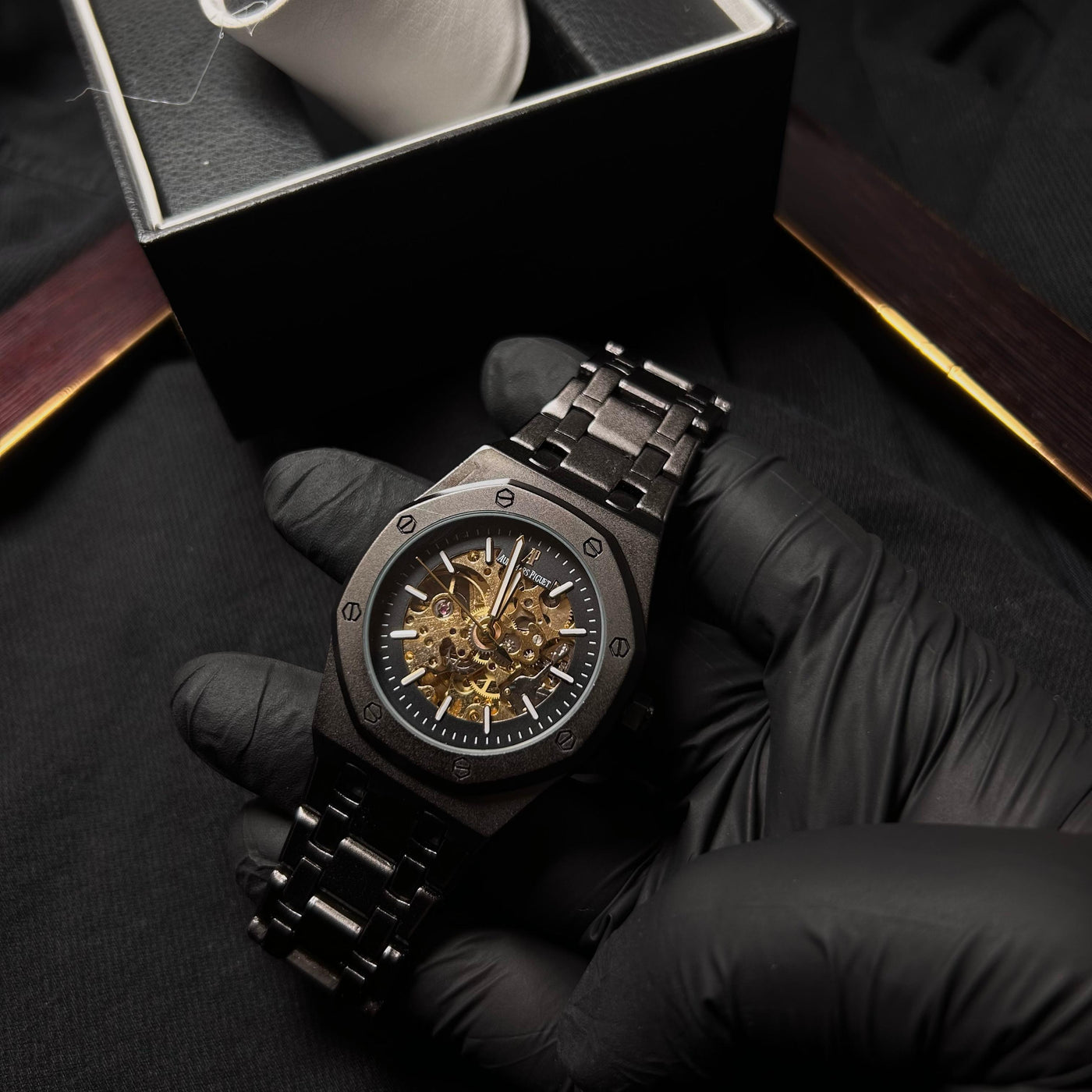 Audemars Piguet Skeleton Automatic for Him – Matte Black Openwork Dial