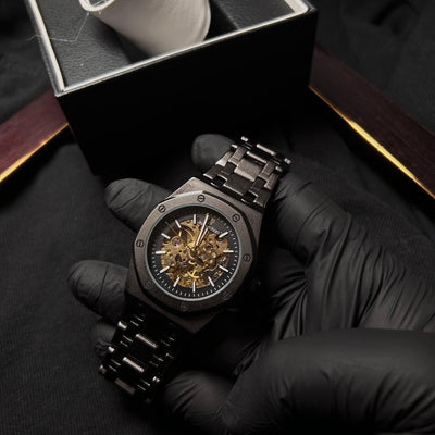 Audemars Piguet Skeleton Automatic for Him – Matte Black Openwork Dial