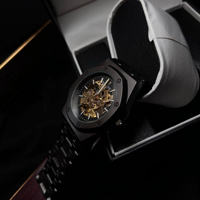 Audemars Piguet Skeleton Automatic for Him – Matte Black Openwork Dial