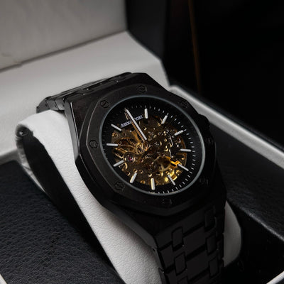 Audemars Piguet Skeleton Automatic for Him – Matte Black Openwork Dial
