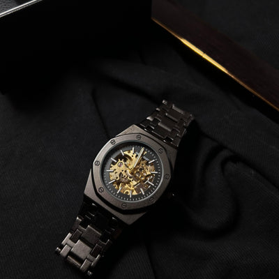 Audemars Piguet Skeleton Automatic for Him – Matte Black Openwork Dial