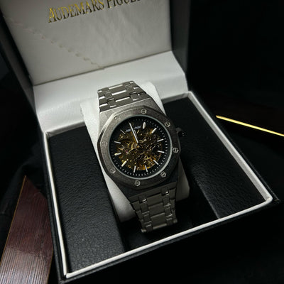 Audemars Piguet Skeleton Automatic for Him – Silver Openwork Dial