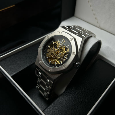 Audemars Piguet Skeleton Automatic for Him – Silver Openwork Dial