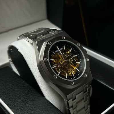 Audemars Piguet Skeleton Automatic for Him – Silver Openwork Dial