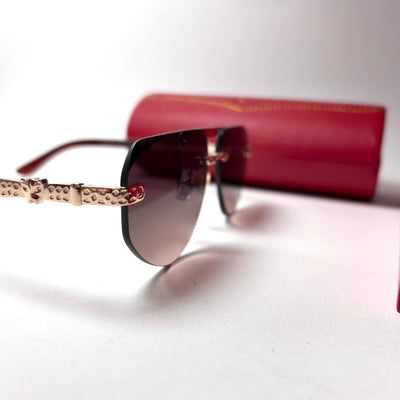 Cartier Rimless Navigator - Brown