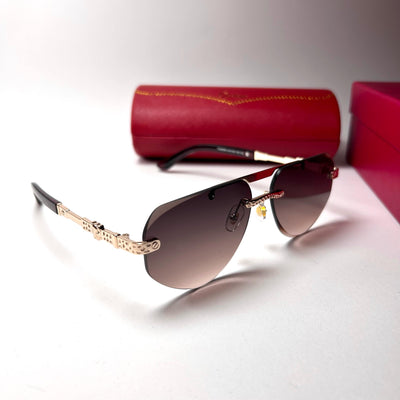 Cartier Rimless Navigator - Brown