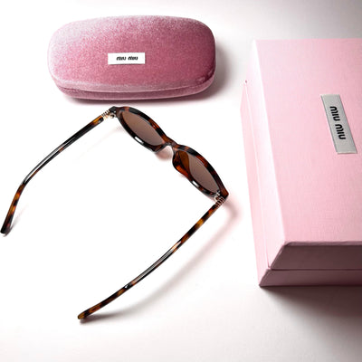 Miu Miu Tigerl Oval - Brown