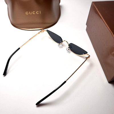 Gucci Rimless Cat Eye - Golden Black