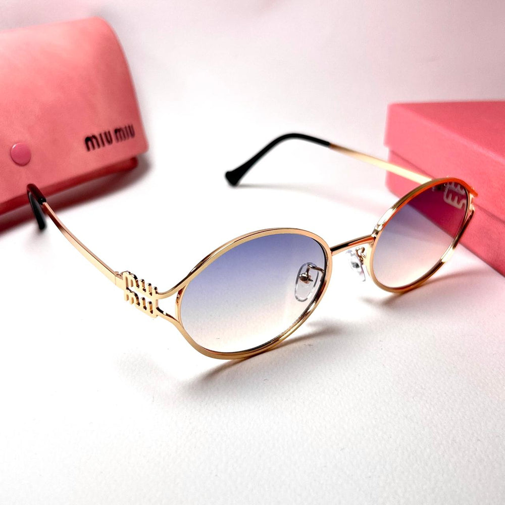 Miu Miu Oval SMU 52Y - Blue Gradient