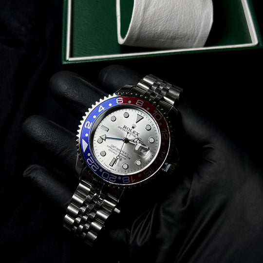 Rolex GMT MASTER II For Him - Pepsi Silver