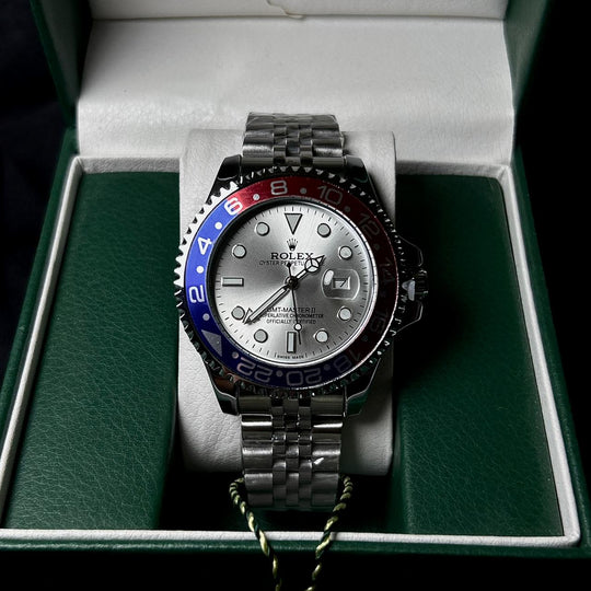 Rolex GMT MASTER II For Him - Pepsi Silver