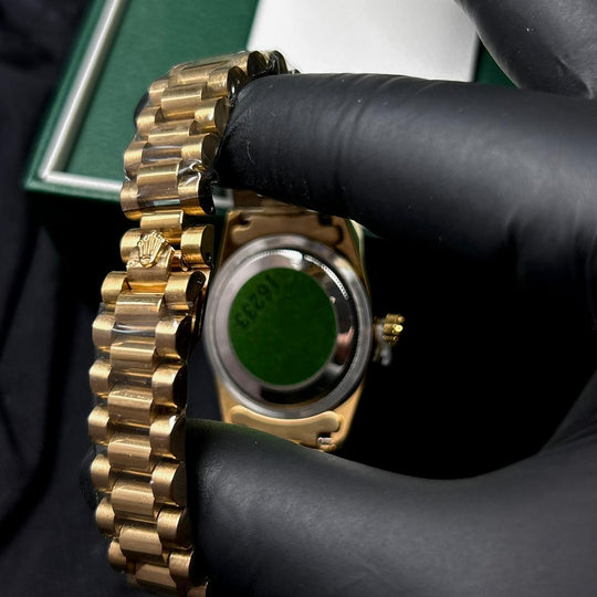 Rolex Diamond Day Date For Her - Golden Purple