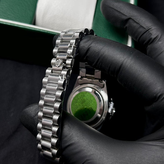 Rolex Diamond Day Date For Her - Silver