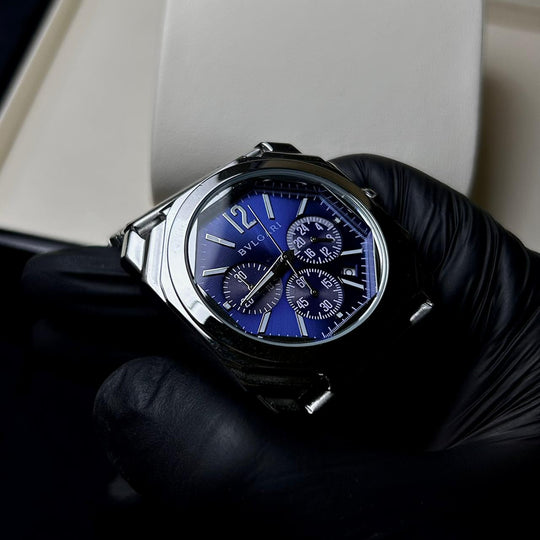 Bvlgari Octo Chronograph - Silver Blue