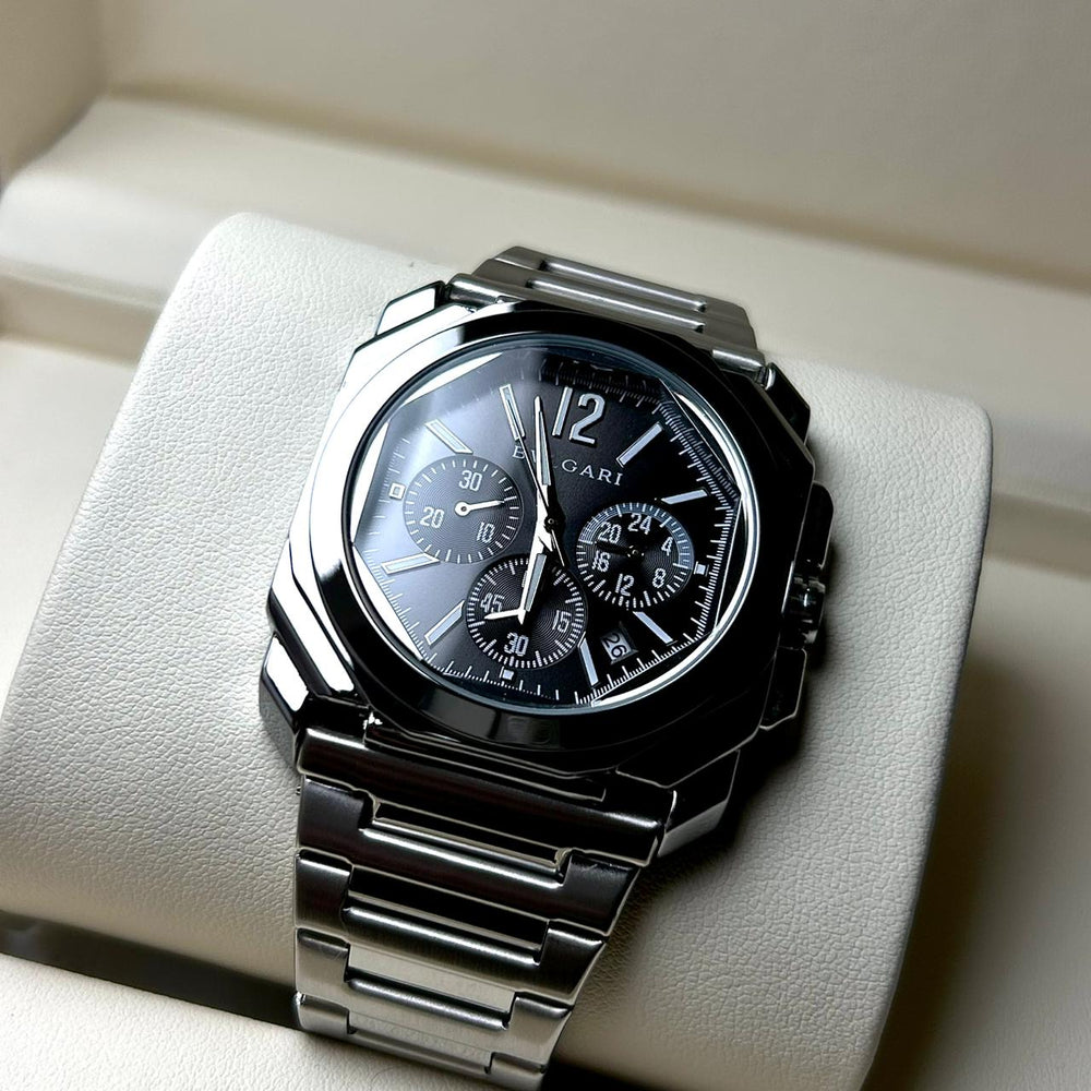 Bvlgari Octo Chronograph - Silver Black