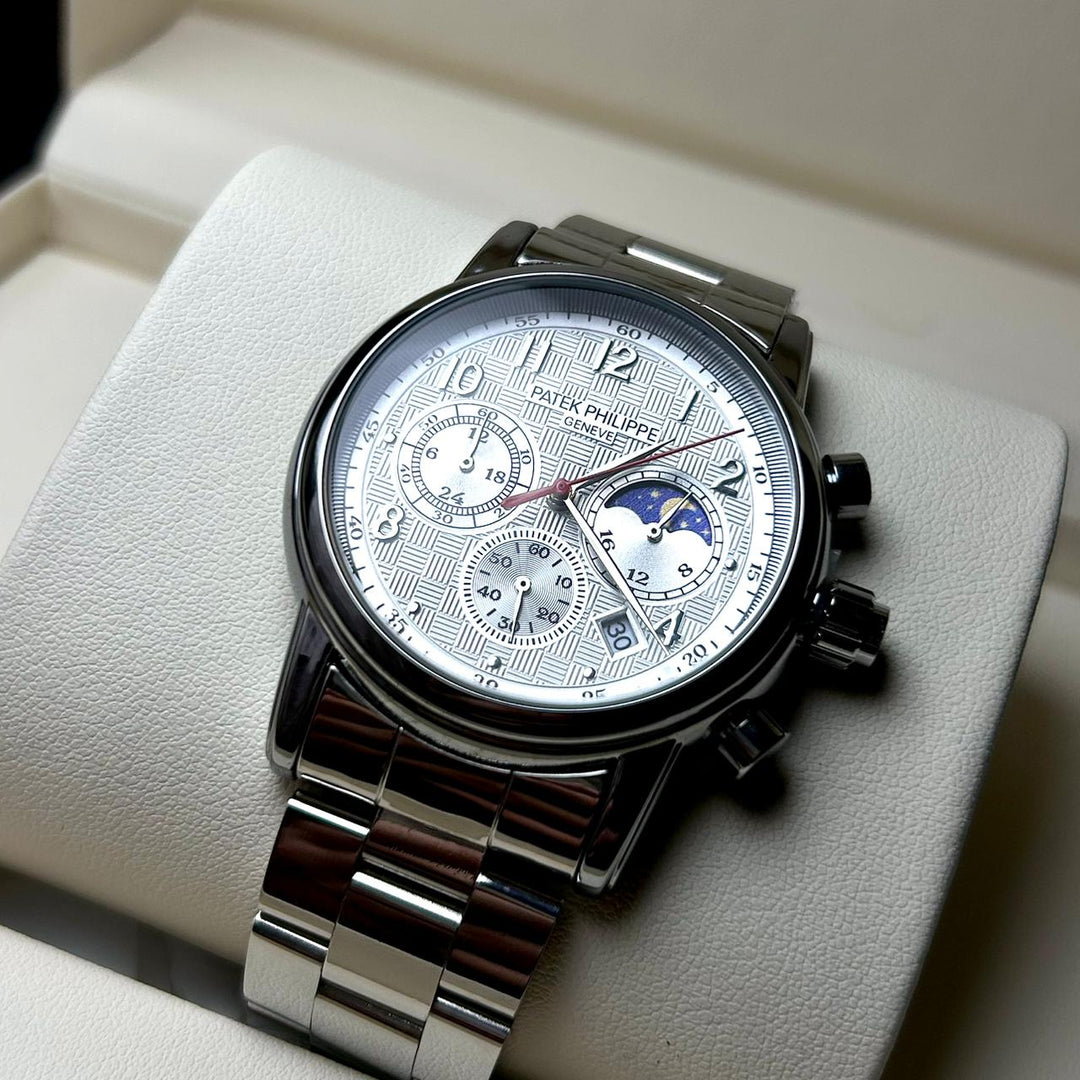 Patek Philippe Celestial Moonphase Chronograph For Him - Silver White