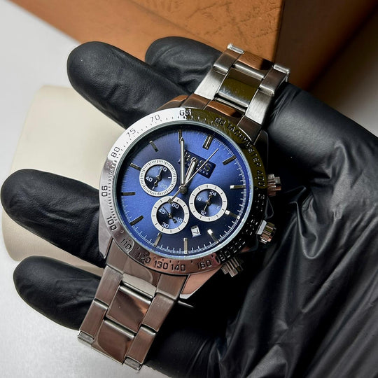 Hugo Boss Velocity Chronograph - Silver Blue