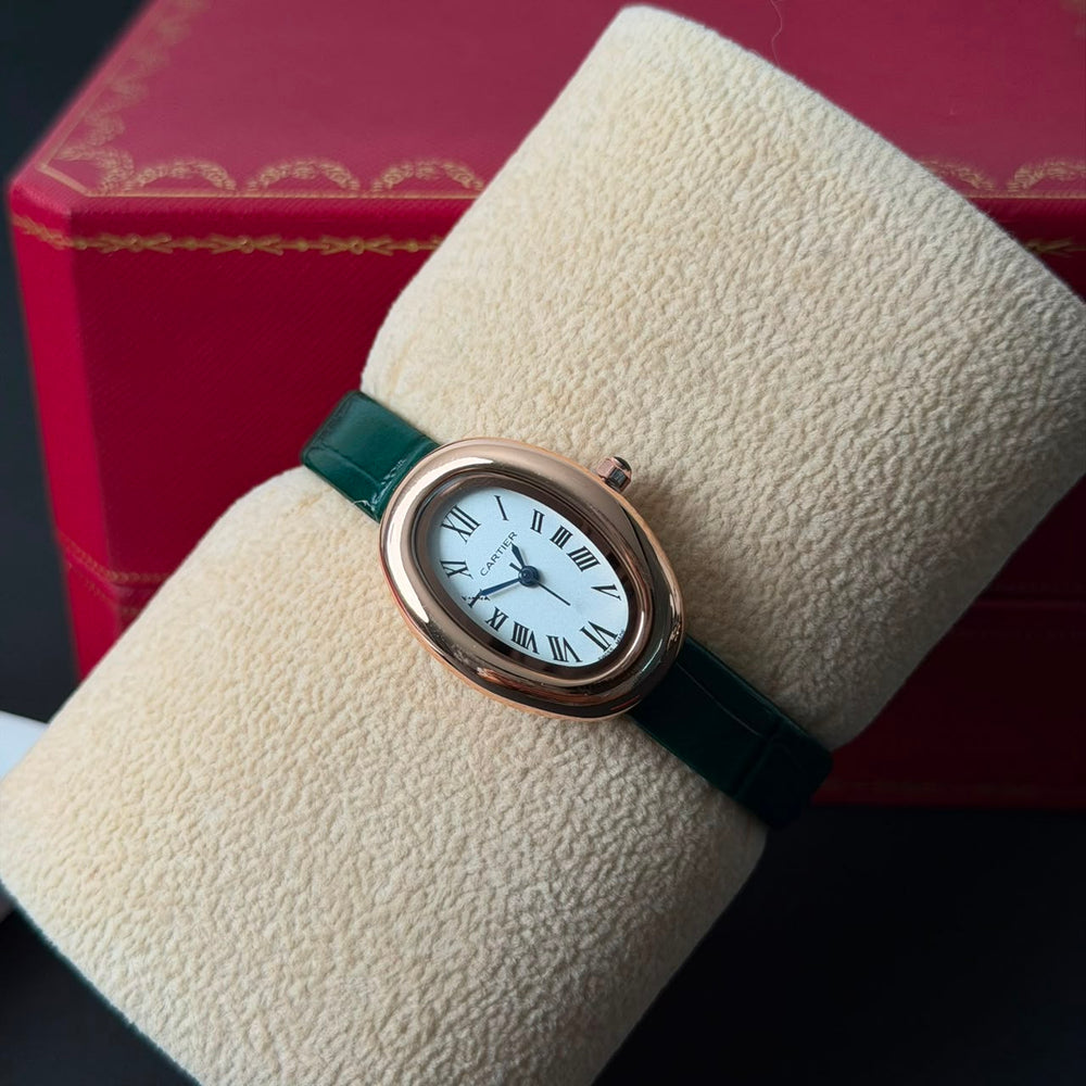 Cartier Baignoire Classic - Emerald Green Rose Gold